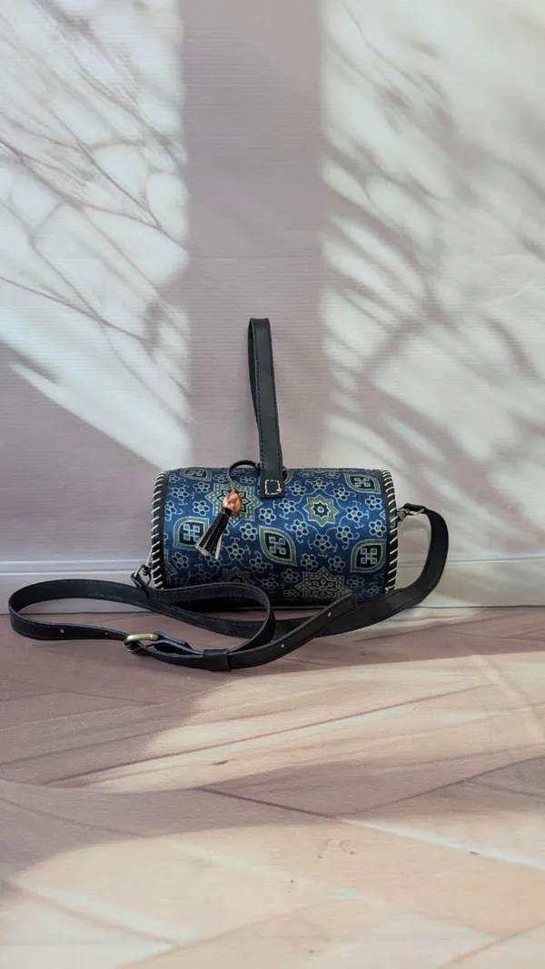 Blue_Ajrakh_Silk_Leather_Floral_Geometric_Sling_Bag_For_Women