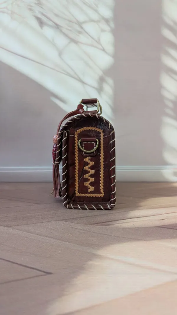 Brown_Genuine_Leather_Hand_Embroidered_Geometric_Handbag_For_Women