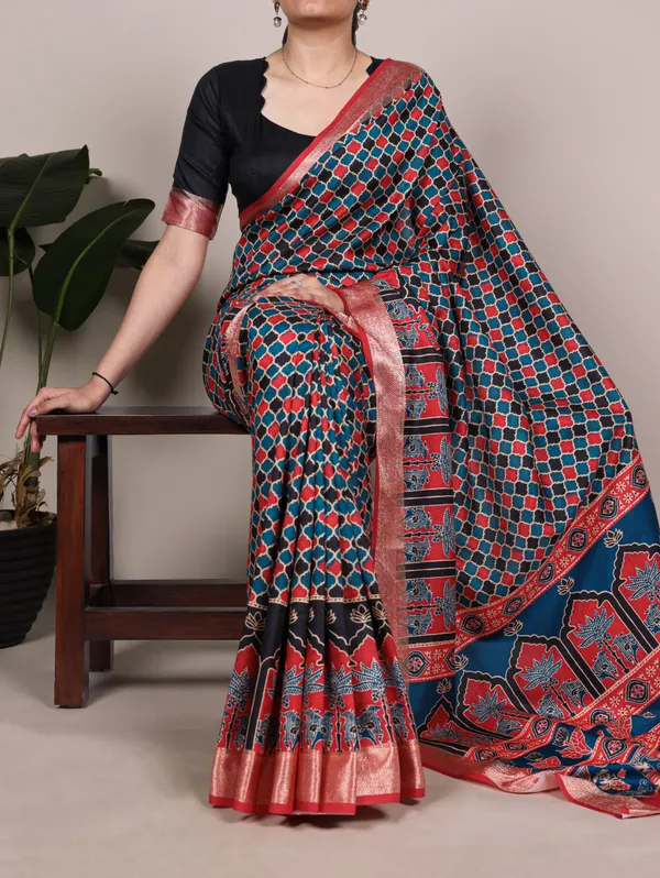 Tasar_silk_saree_and_Rich_Viscose_Border