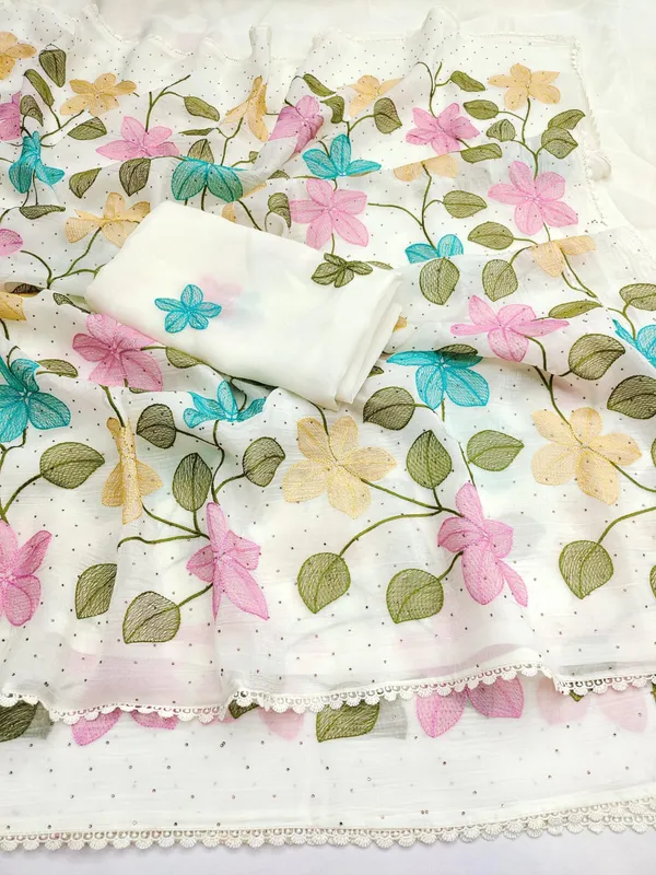 Viscos_Crunchy_Silk_Fabric_with_Fancy_Floral_Design_Embroidery_Thread_Work_With_Blouse