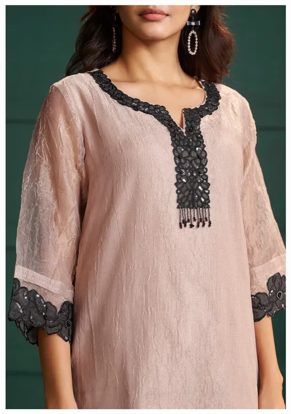 Baby_Pink_Crush_Shimmer_With_Applique_&_Handwork_Kurta_Palazzo_Dupatta_Set