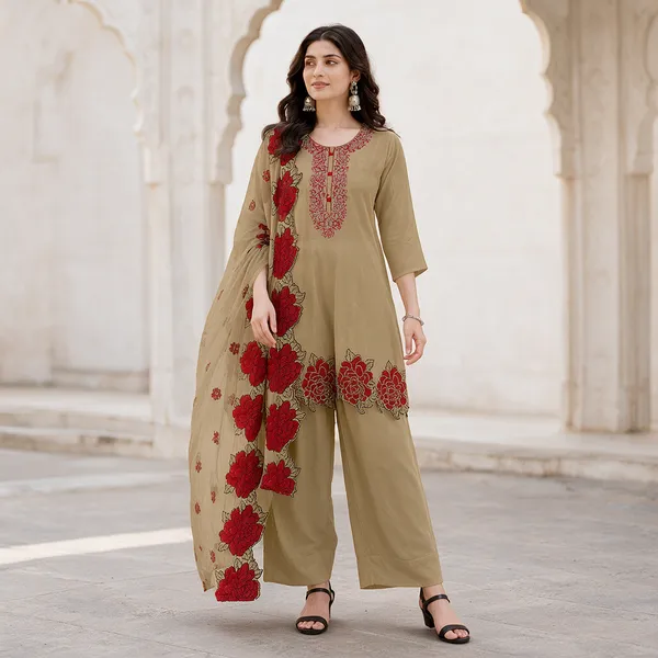 Beige_Natural_Crepe_Straight_Floral_Salwar_Suit_Set_For_Women