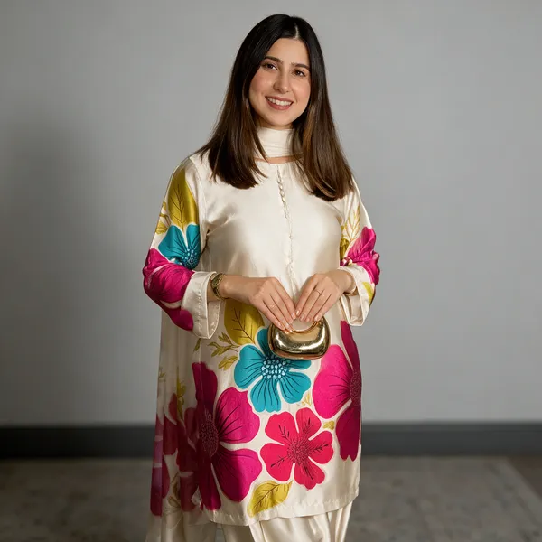 Cream_Natural_Crepe_Straight_Floral_Kurta_Set_For_Women