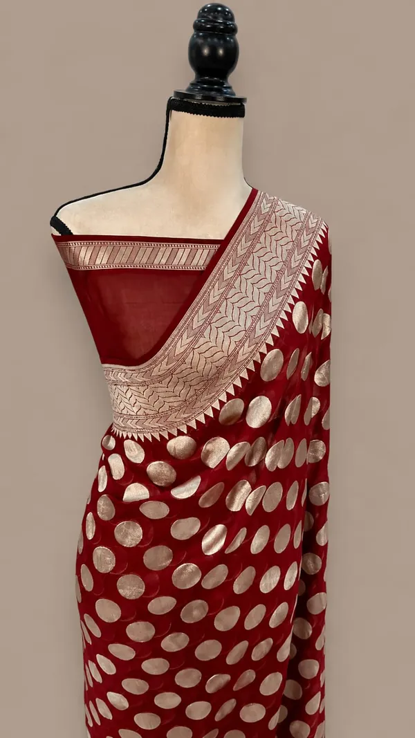 Brown_Banarasi_Silk_Sarees_Banarasi_Katan_Silk_Sarees_With_Almond_Zari_Weaving_Circle_Design