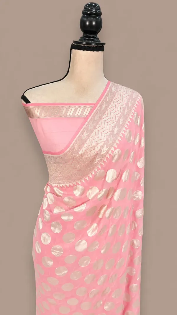 Pink_Banarasi_Silk_Sarees_Banarasi_Katan_Silk_Sarees_With_Almond_Zari_Weaving_Circle_Design