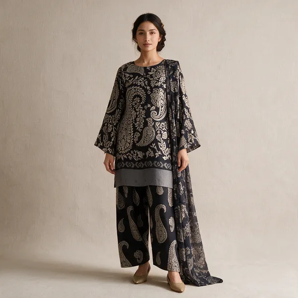 Black_Natural_Crepe_Straight_Salwar_Suit_Set_For_Women