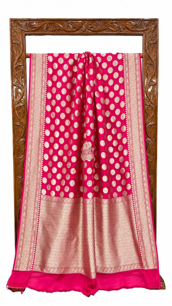 Pink_Banarasi_Silk_Sarees_Banarasi_Katan_Silk_Sarees_With_Almond_Zari_Weaving_Circle_Design