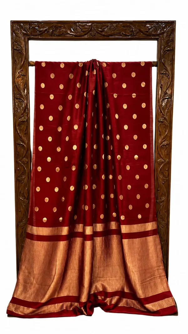 Maroon_Woven_Saree_for_Women