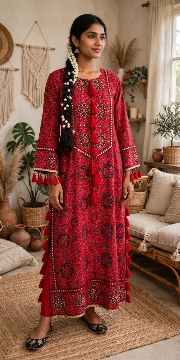 Orange_Natural_Crepe_Straight_Paisley_Salwar_Suit_Set_For_Women
