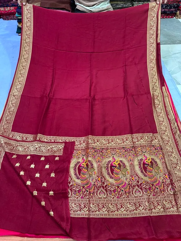 Plain_Dola_silk_saree__Premium_quality____Length-6.50_mtr_with_blouse