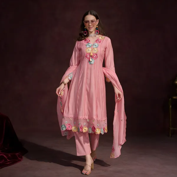 Pink_Natural_Crepe_Straight_Embroidered_Kurta_Set_For_Women