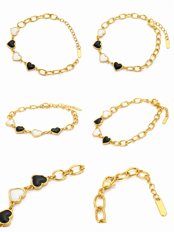 Monochrome_Heart_Charm_Bracelet_(52232)