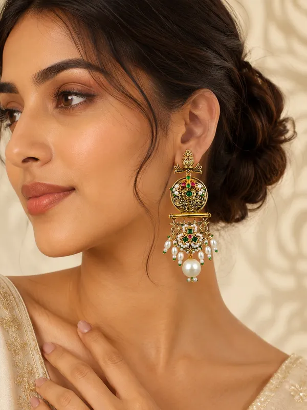Emerald_Lotus_Heritage_Earrings_(53609)