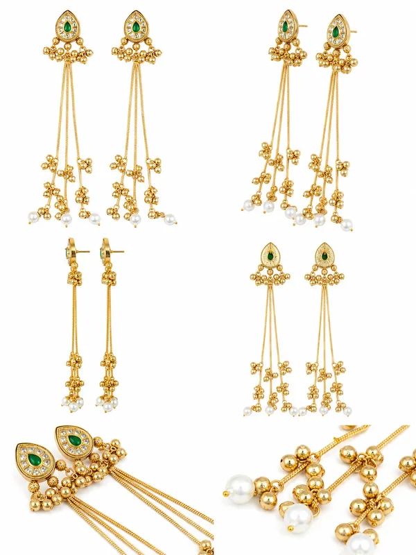 Mayura_Emerald_Tassel_Earrings_(53434)