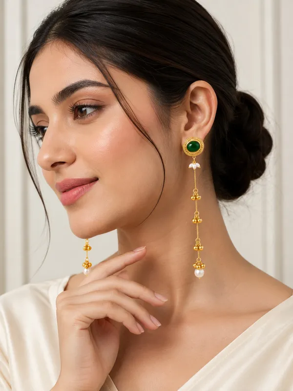 Emerald_Ghungroo_Cascade_Earrings_(53464)