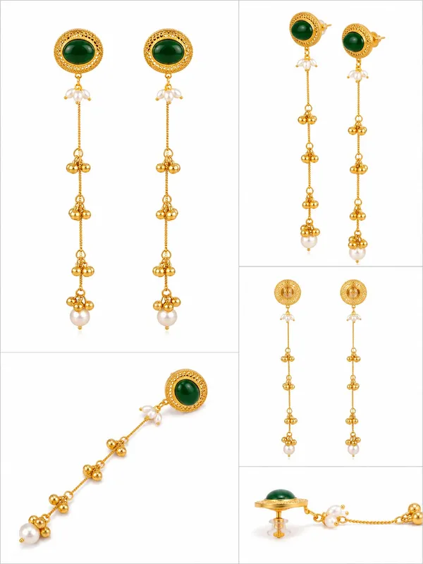 Emerald_Ghungroo_Cascade_Earrings_(53464)