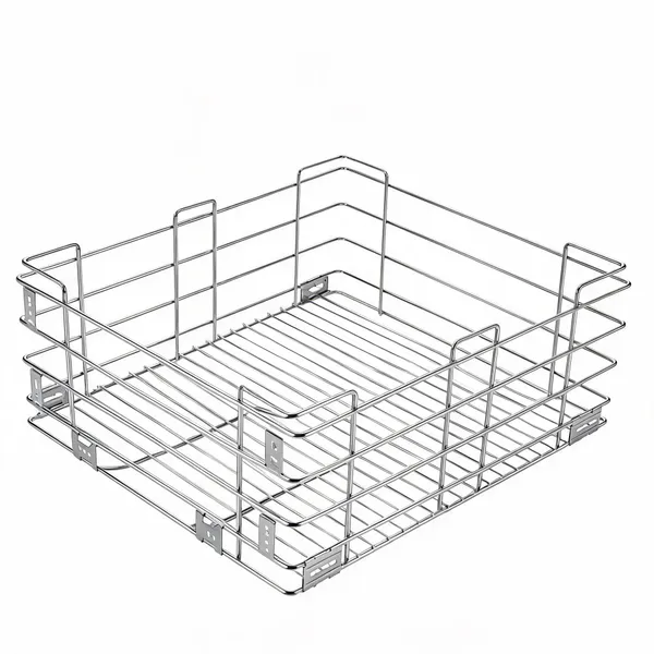 Ss_304_Electroplated_Polished_Kitchen_Storage_Plain_Basket