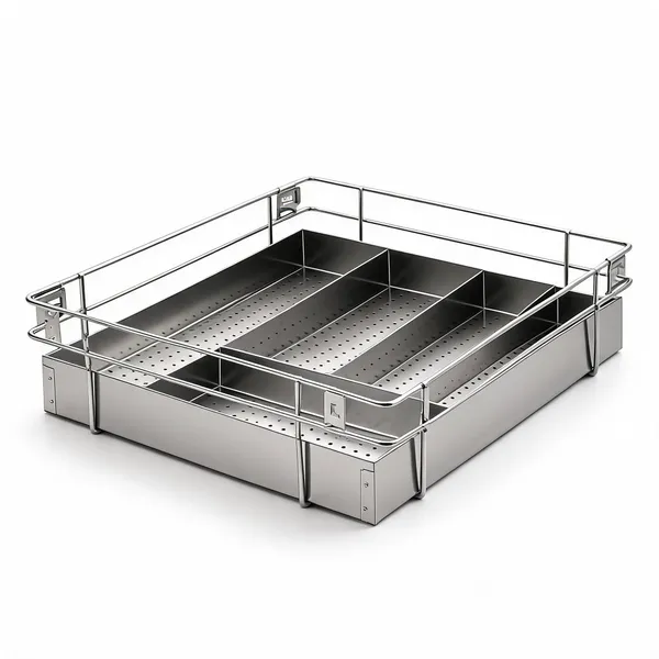 304_Stainless_Steel_Electroplated_Box_Cutlery_Basket