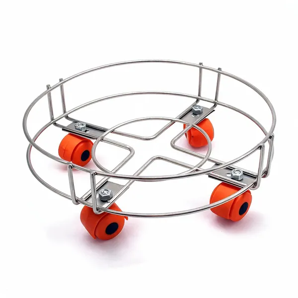 304_Stainless_Steel_Electroplated_Cylinder_Trolley