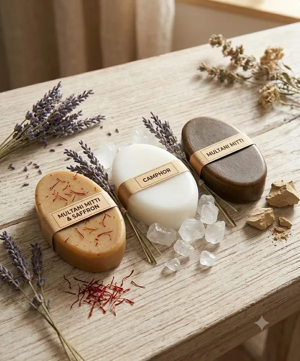 Kesar_Camphor_oil_and_Multani_Mitti_Soap_Combo