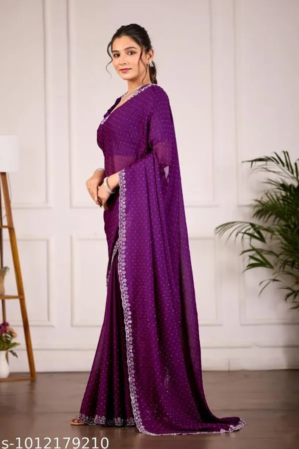 Purple_Georgette_Embroidered_Saree_For_Women