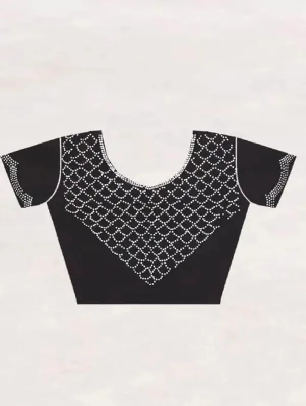 Black_Georgette_Scalloped_Border_Saree_For_Women