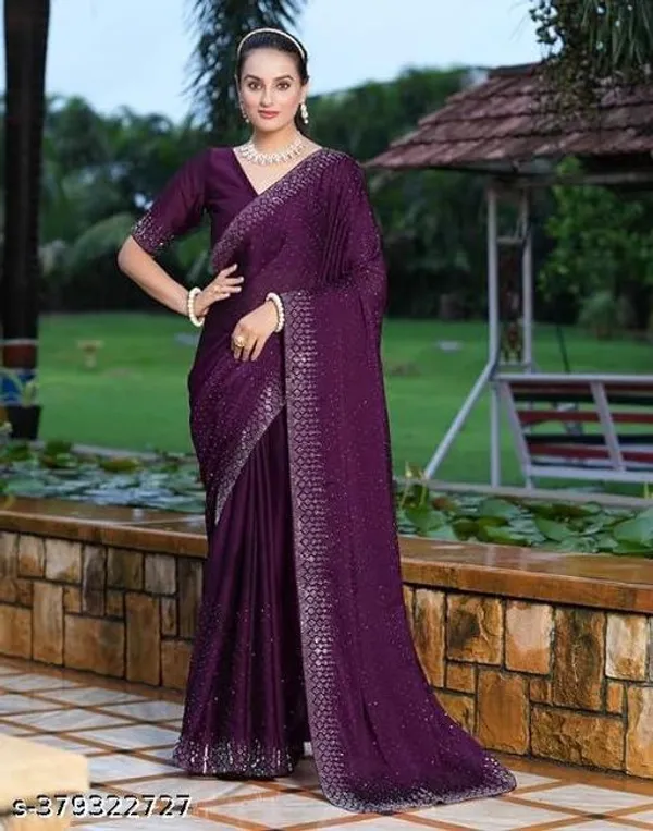 Purple_Georgette_Traditional_Saree_For_Women