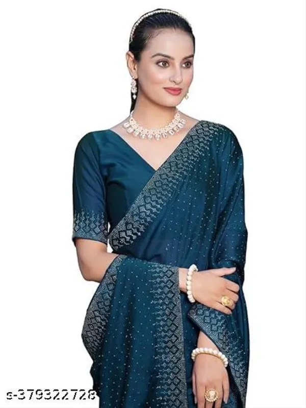 Blue_Georgette_Embellished_Saree_For_Women