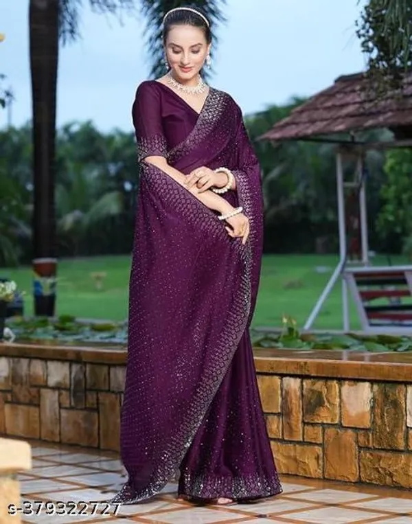 Purple_Georgette_Traditional_Saree_For_Women