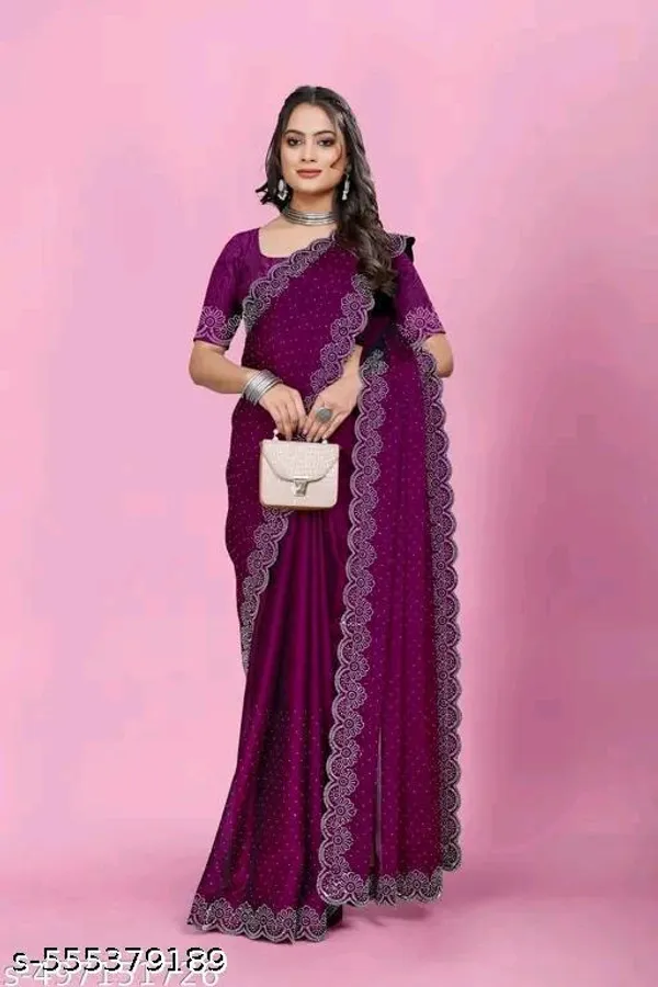 Purple_Georgette_Embroidered_Saree_For_Women