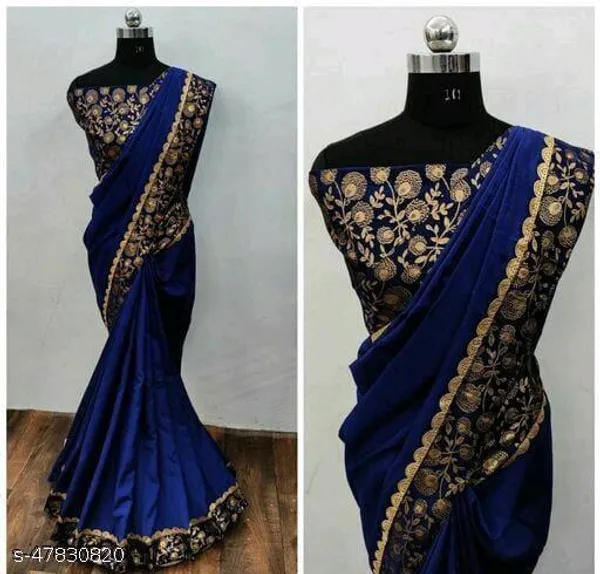Blue_Georgette_Embroidered_Saree_For_Women