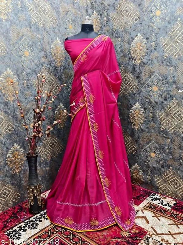 Pink_Georgette_Embellished_Saree_For_Women