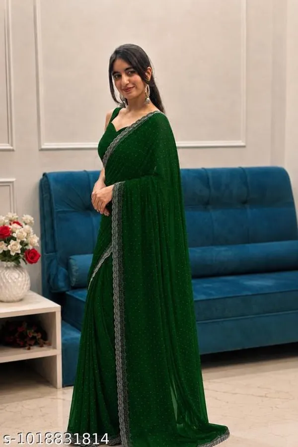 Green_Georgette_Embellished_Saree_For_Women