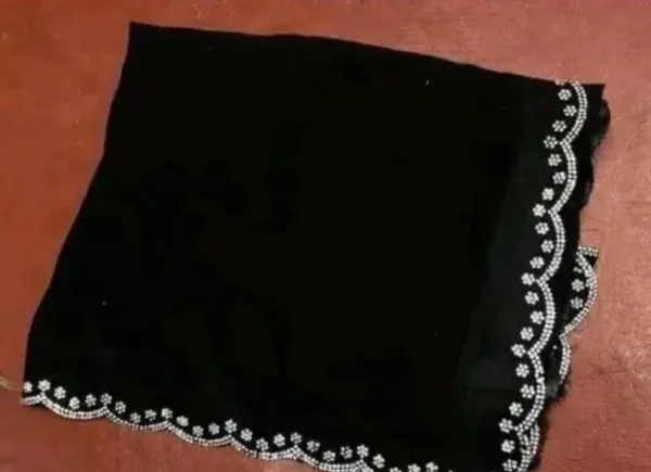 Black_Georgette_Embellished_Saree_For_Women