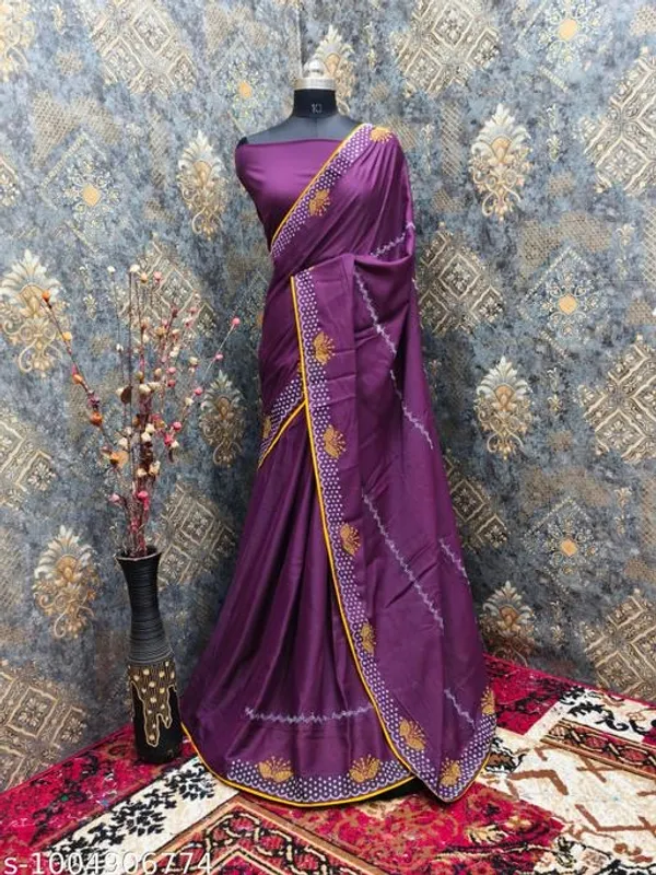 Purple_Georgette_Embroidered_Saree_For_Women