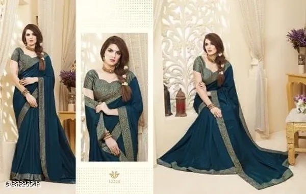 Teal_Georgette_Embellished_Saree_For_Women