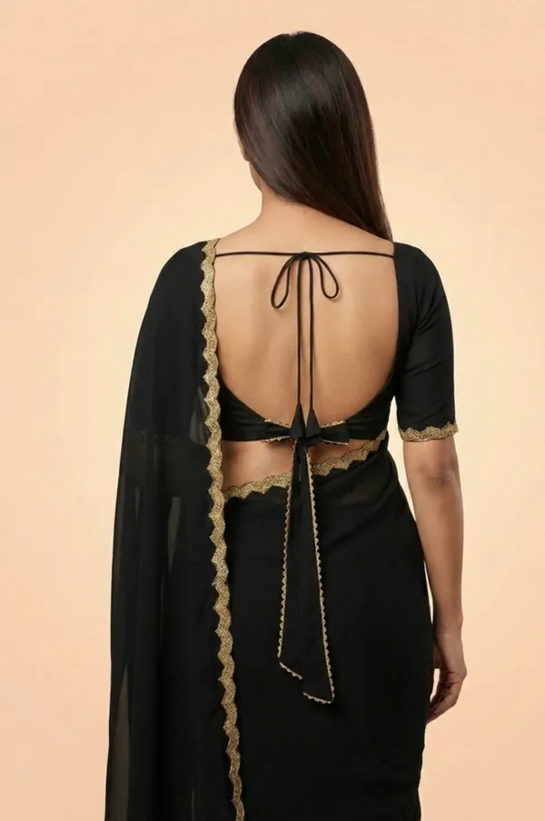 Black_Gold_Georgette_Gold_Trim_Saree_For_Women