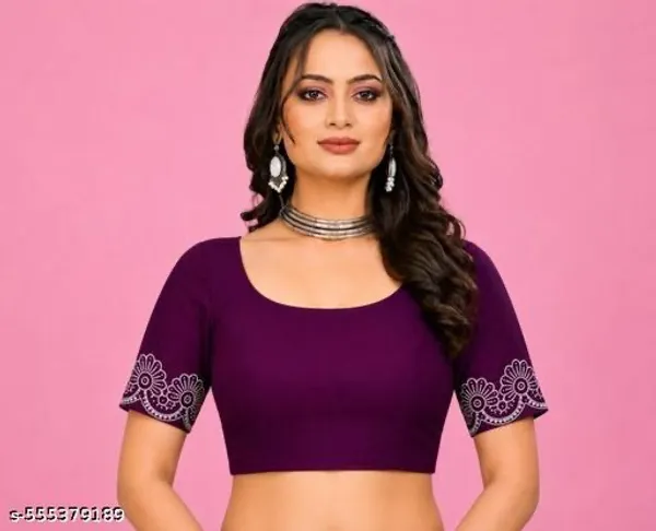 Purple_Georgette_Embroidered_Saree_For_Women