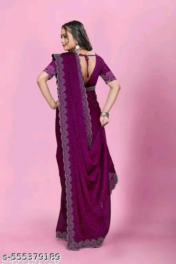 Purple_Georgette_Embroidered_Saree_For_Women