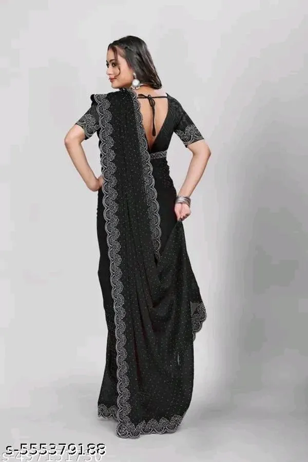 Black_Georgette_Embellished_Saree_For_Women