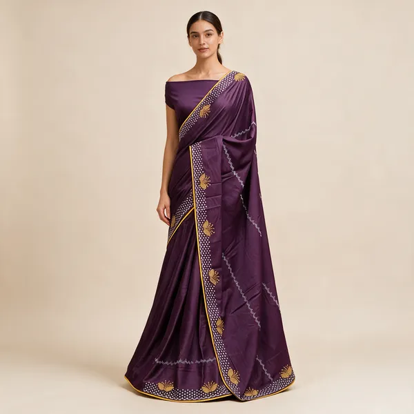 Purple_Georgette_Embroidered_Saree_For_Women