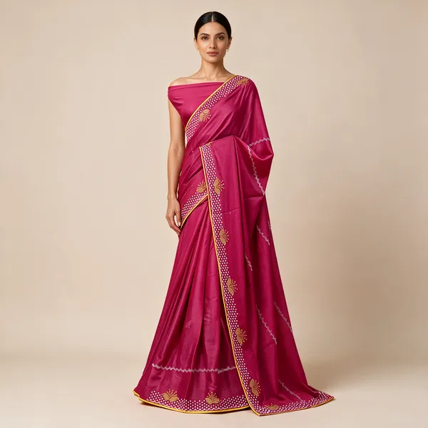 Pink_Georgette_Embellished_Saree_For_Women