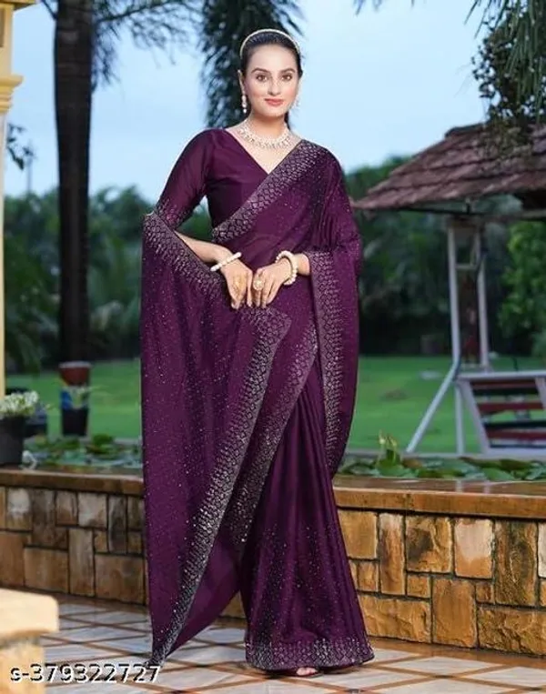Purple_Georgette_Traditional_Saree_For_Women