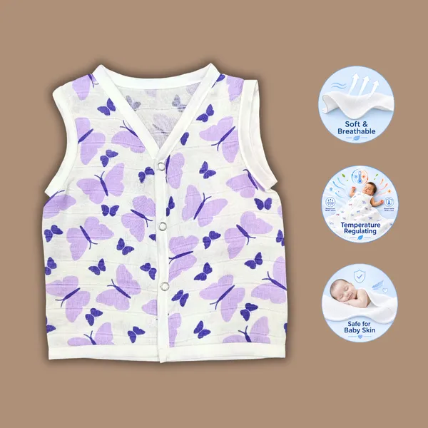 Muslin_Printed_Sleeveless_Baby_Jabla/Vest/Shirt_for_Infants_Dino,_Butterfly,_Ladybug,_happy-kid,_Red-Hearts_Design(5_Pieces)