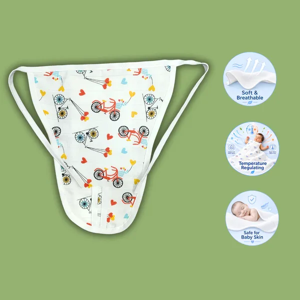 White_Muslin_Nappy_Set_for_Babies_(3_Pieces)_Butterfly,_Flowers,_Bicycle_Design