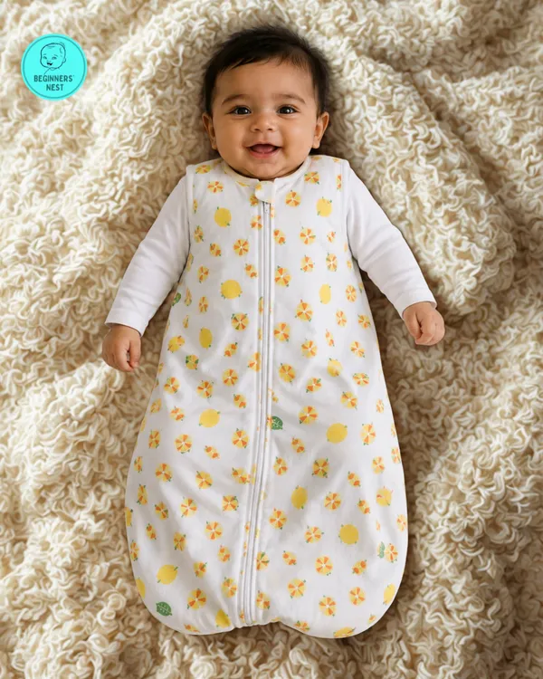 Muslin_Sleeping_Bag_Yellow_Lemon