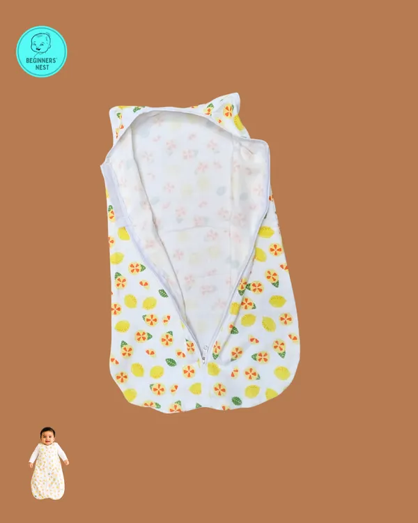 Muslin_Sleeping_Bag_Yellow_Lemon