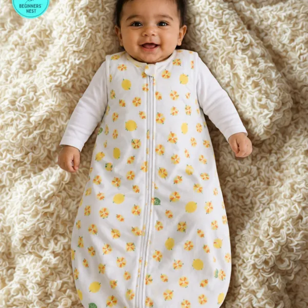 Muslin_Sleeping_Bag_Yellow_Lemon