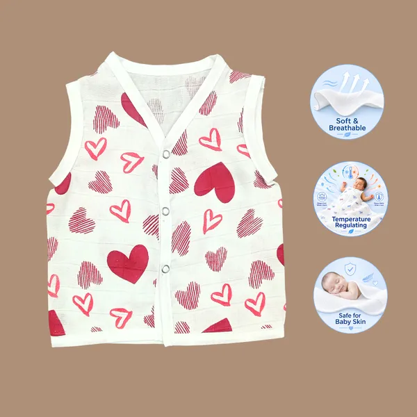 Muslin_Printed_Sleeveless_Baby_Jabla/Vest/Shirt_for_Infants_Butterfly,_Dino,_Red_Hearts_Design(3_Pieces)