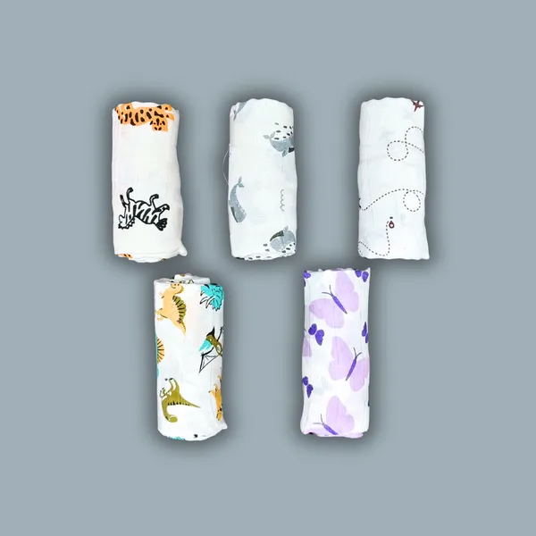 Muslin_Printed_Swaddle_Set_for_Babies_(5_Pieces)_|_50_cm_X_70_cm